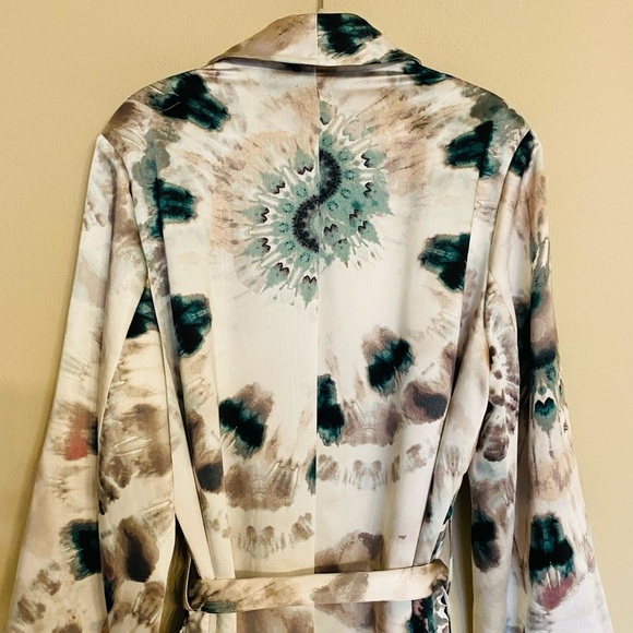 INC International Concepts Tie-Dye Trench Coat Size 3X - Picture 12 of 16